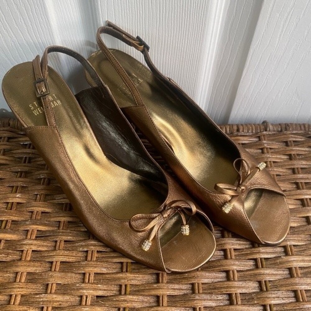 Stuart Weitzman Copper Heel - size 8M